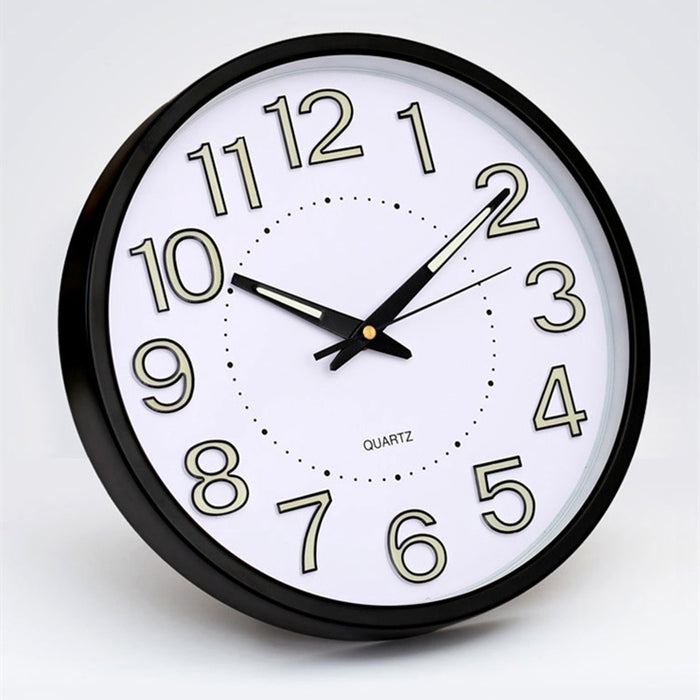 12 inch Luminous Minimalist Wall Clock