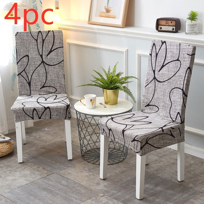 Stretch Elastic Chair Covers For Wedding Dining Room Office Banquet Housse De Chaise Chair Cover