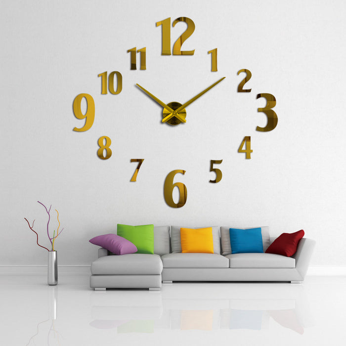 Three-Dimensional  Wall Stickers Nordic Clocks