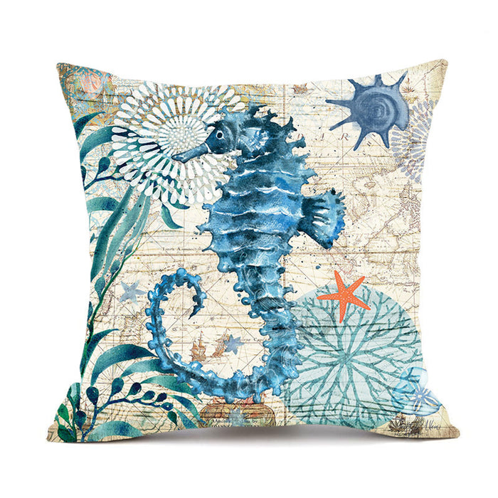 Cushion Covers Sea Turtle Printed Throw Pillow Cases