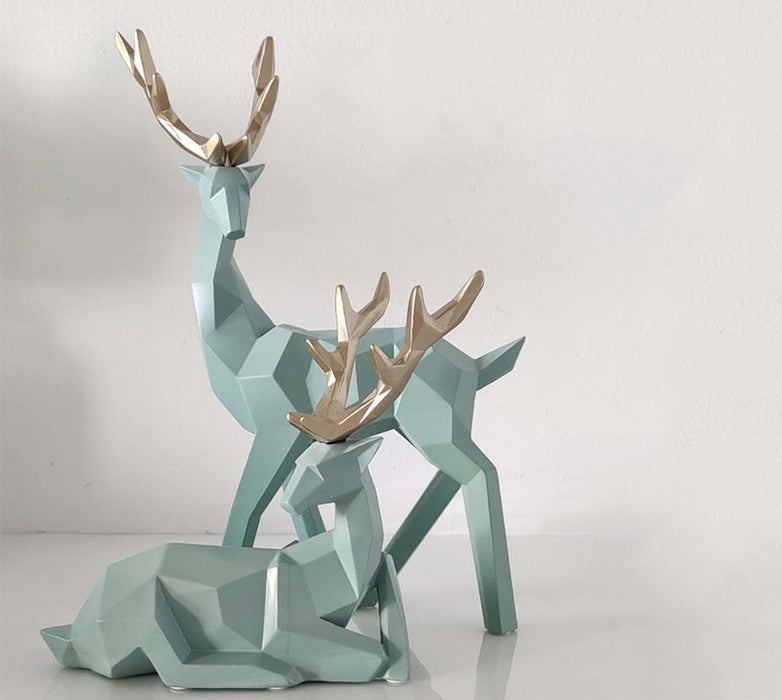 Deers Sculpture Resin Deer Statue Decoration =