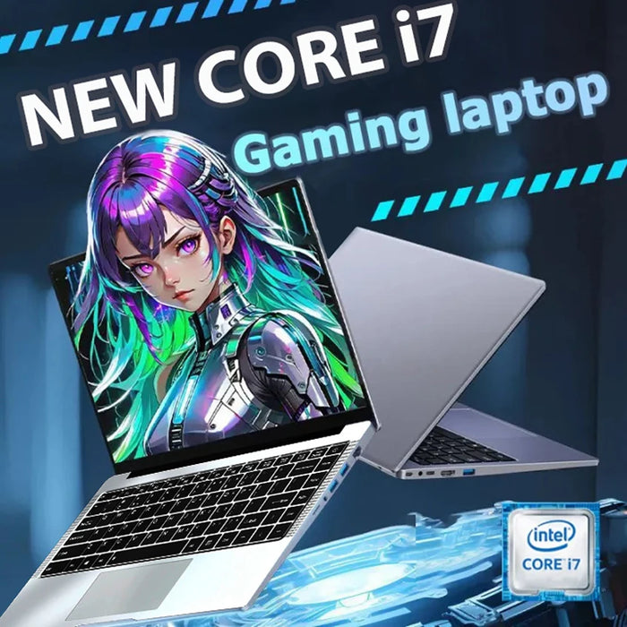 2024 New styles Gaming Laptop Windows 11 12GB RAM 1TB SSD Intel CORE i7 Laptop 14.1" 1920*1080 Resolution Office Study Computer