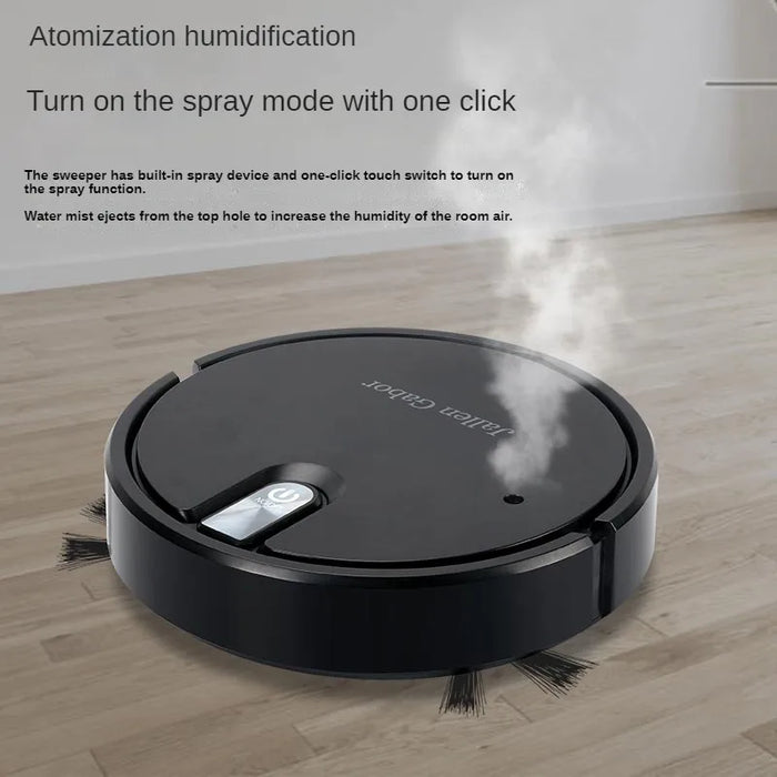 Sweeping Robot Household Three In One Cleaning Machine Usb Charging Intelligent Vacuum Cleaner With Spray Atmosphere Light