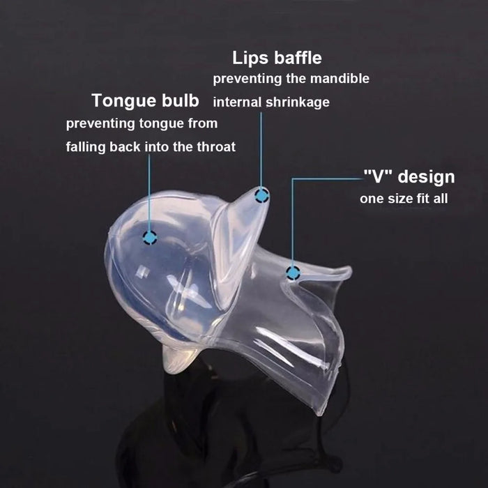 Anti Snoring Device Tongue Retaining Device Soft Medical Silicone Anti Snore Night Sleep Apnea Aid Snore Stopper Guard