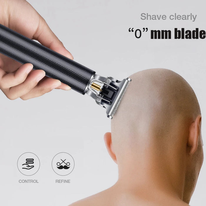 Professional T9 Hair Trimmer Clipper 0MM Rechargeable Baldheaded Cutter Barber Cutting Machine for Adult Kid Men Beard Shaver