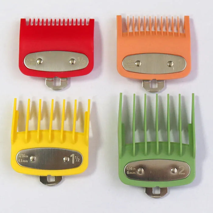 (8pcs/lot) Professional Colorful Premium Cutting Guide comb with Metal Clip for wahl clipper (1.5,3,4.5,6,10,13,19,25mm)