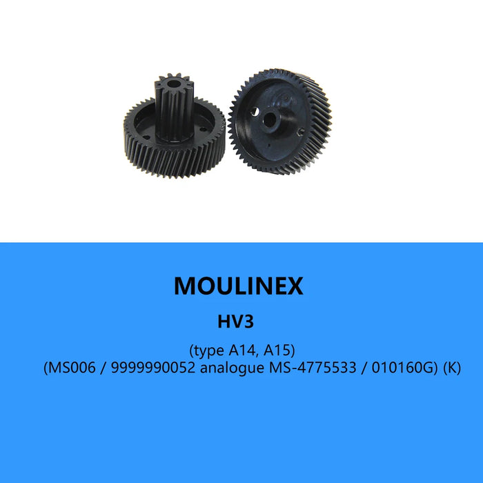 2pcs Meat Grinder Pinion Mincer Plastic Gear MS-4775533 for Moulinex HV3 A14 A15 Kitchen Appliance Spare Parts