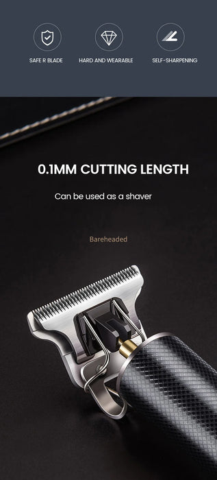 Professional T9 Hair Trimmer Clipper 0MM Rechargeable Baldheaded Cutter Barber Cutting Machine for Adult Kid Men Beard Shaver