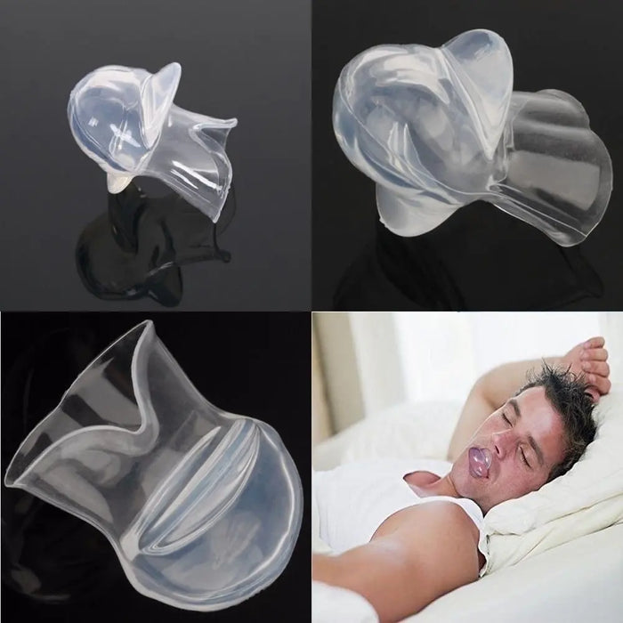 Anti Snoring Device Tongue Retaining Device Soft Medical Silicone Anti Snore Night Sleep Apnea Aid Snore Stopper Guard