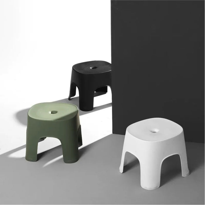 Bathroom Row Bench Stool Household Bathroom Stool Plastic Stool Thicken Non-slip Shoe Bench Child Stool Foot Bench WF