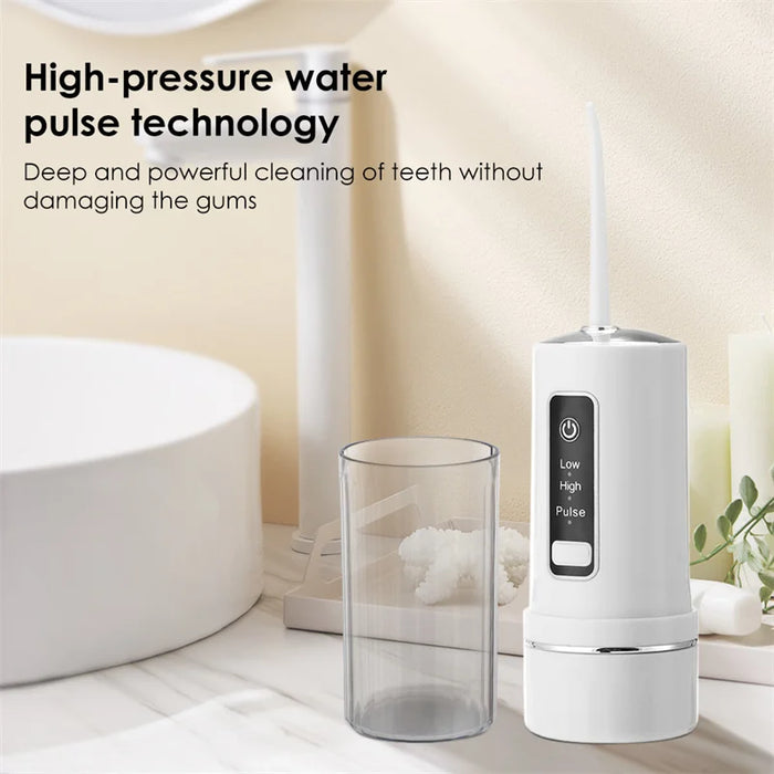 3 Modes Oral Irrigator Water Flosser Portable Dental Water Jet 230ML Water Tank Teeth Cleaner USB Charge Waterproof