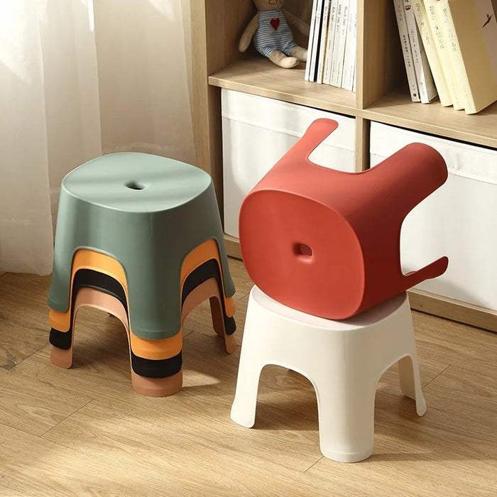 Bathroom Row Bench Stool Household Bathroom Stool Plastic Stool Thicken Non-slip Shoe Bench Child Stool Foot Bench WF