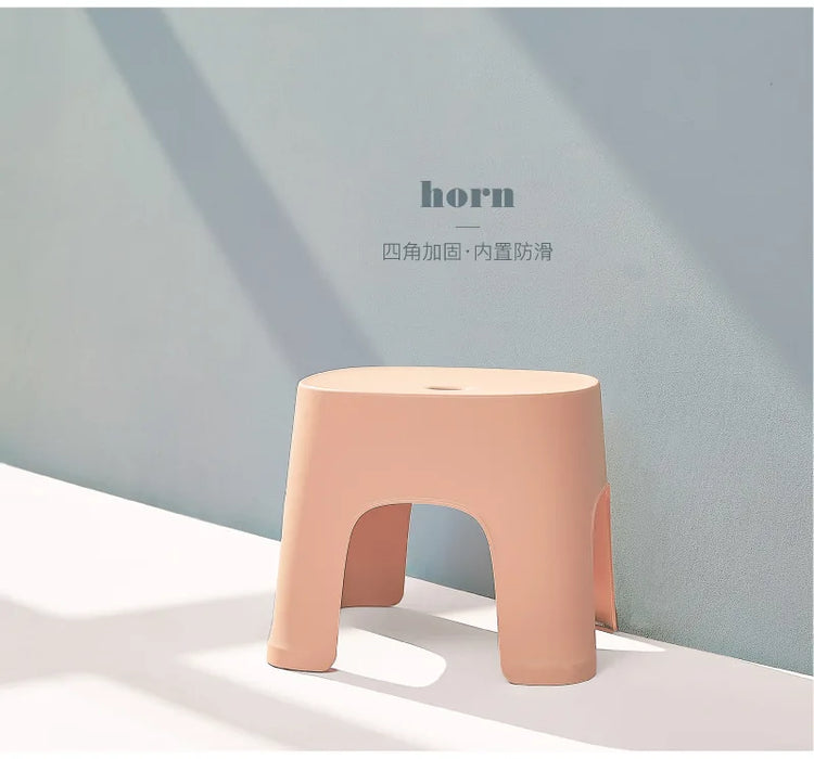 Bathroom Row Bench Stool Household Bathroom Stool Plastic Stool Thicken Non-slip Shoe Bench Child Stool Foot Bench WF