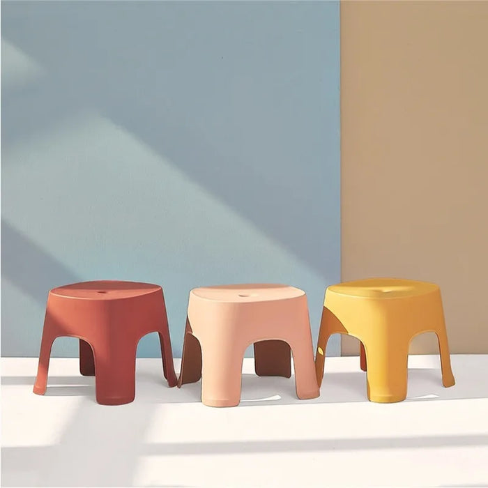 Bathroom Row Bench Stool Household Bathroom Stool Plastic Stool Thicken Non-slip Shoe Bench Child Stool Foot Bench WF