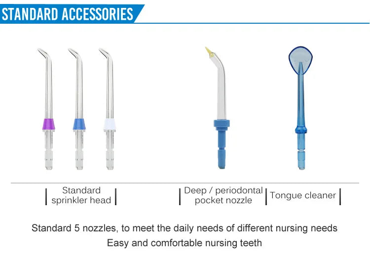 V660G Oral Irrigator, 12 levels Water Flosser + nozzles + box Home appliance Dental water jet for teeth whitening