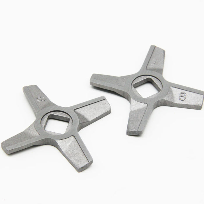 2pcs #8 Meat Grinder Knife Stainless Steel Mincer Blade Spare Parts for Zelmer 887.8 987.8 MM1200 Kitchen Appliance