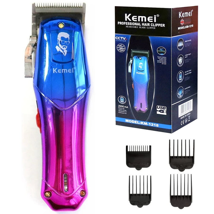 Original Kemei Cord/Cordless Powerful Men Hair Clipper Rechargeable Electric Beard Hair Trimmer Adjustable Hair Cut Machine