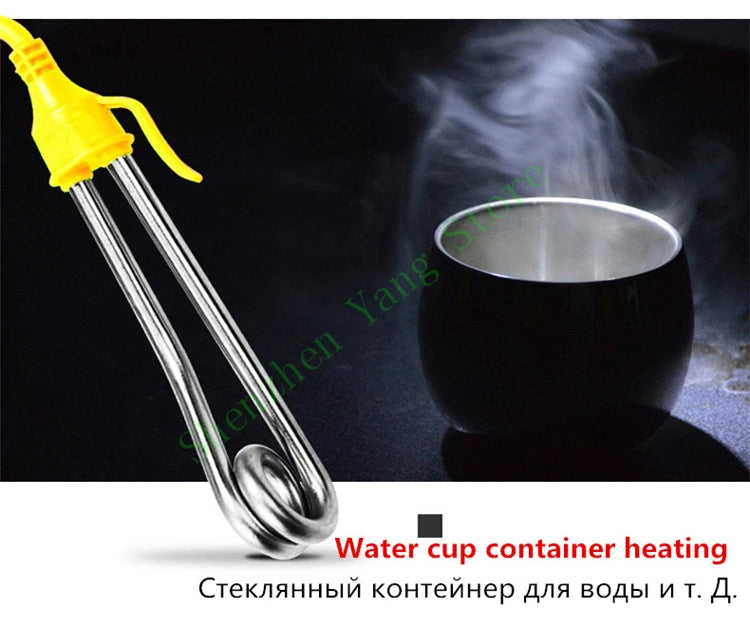 220V Portable Electric Water Heater 600W Mini Water Boiling Tool For Hot Water Milk Coffee For Travel Hotel