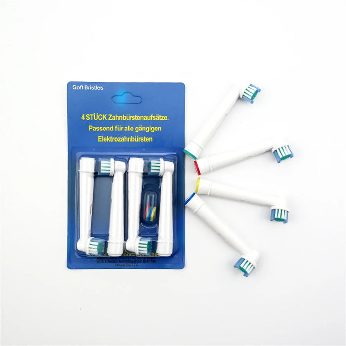 4pcs Toothbrush Heads nozzles for Oral B Sensitive Clean SB-17A Free shipping