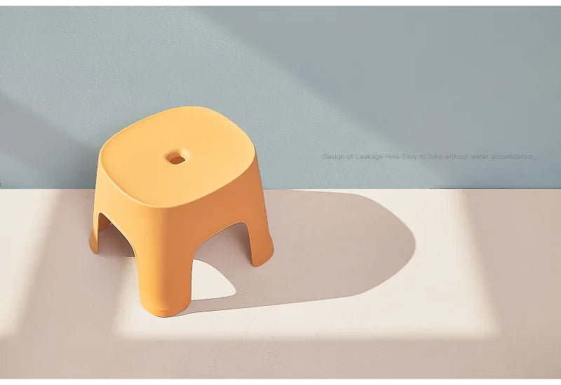 Bathroom Row Bench Stool Household Bathroom Stool Plastic Stool Thicken Non-slip Shoe Bench Child Stool Foot Bench WF