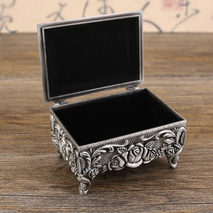 European-Style Metal Rectangular Ancient Tin High-Grade Storage Box