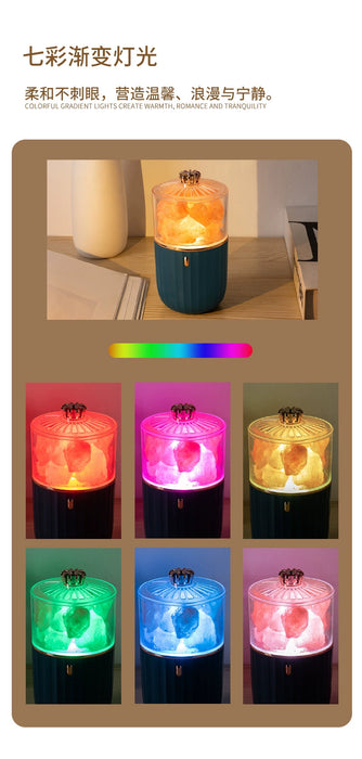 Colorful Salt Stone Wireless Aroma Diffuser Charging for Home and Vehicle Automatic Cachin Essential Oil Diffuser Hotel Aroma Enhancer