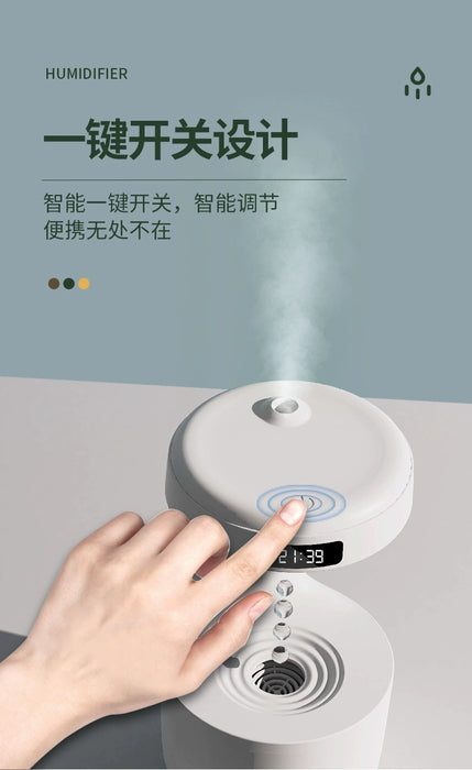 Digital Display Creative Water Drop Humidifier USB Office Desk Surface Panel Anti-Gravity Water Backflow Aroma Diffuser Sprayer