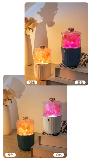 Colorful Salt Stone Wireless Aroma Diffuser Charging for Home and Vehicle Automatic Cachin Essential Oil Diffuser Hotel Aroma Enhancer