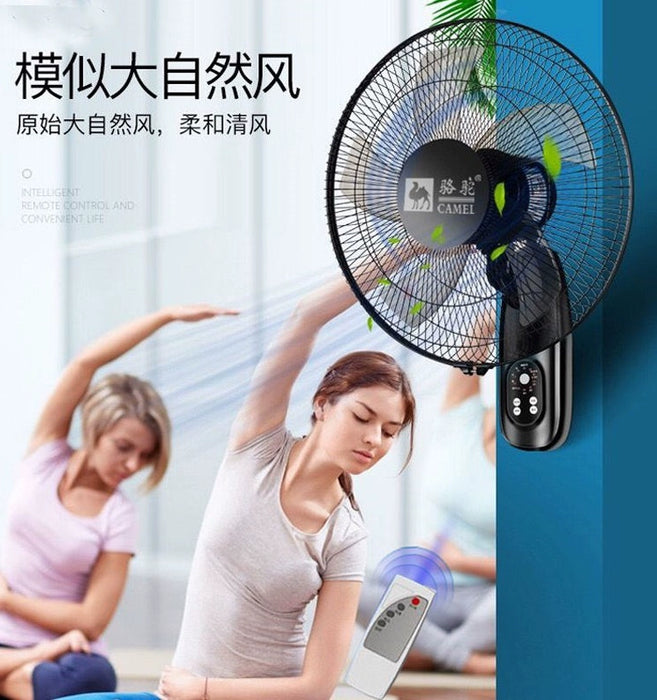 Camel Wall Fan Wall-Mounted Electric Fan For Home Remote Control Restaurant Dormitory Shaking Head Industrial Wall-Mounted Electric Fan Wall Fan