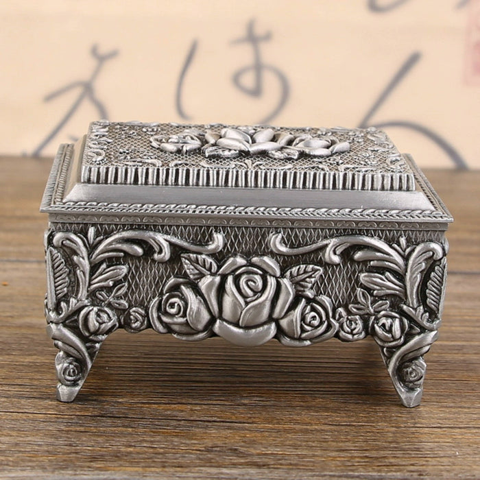 European-Style Metal Rectangular Ancient Tin High-Grade Storage Box