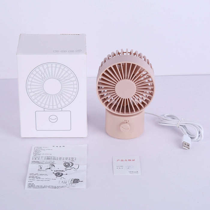 Desktop USB Desk Non-Printed Fan Office Student Household Little Fan Mini Small Electric Fan Shaking Head Mute