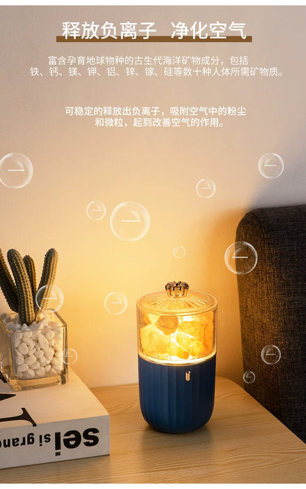 Colorful Salt Stone Wireless Aroma Diffuser Charging for Home and Vehicle Automatic Cachin Essential Oil Diffuser Hotel Aroma Enhancer