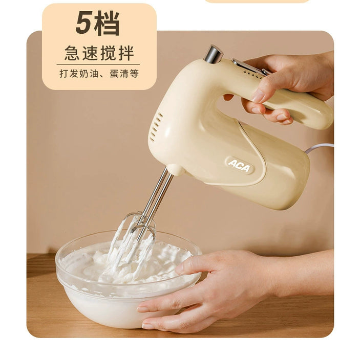 ACA ACA Electric Whisk Portable Home Baking Cream Egg Blender Cake Blender Small