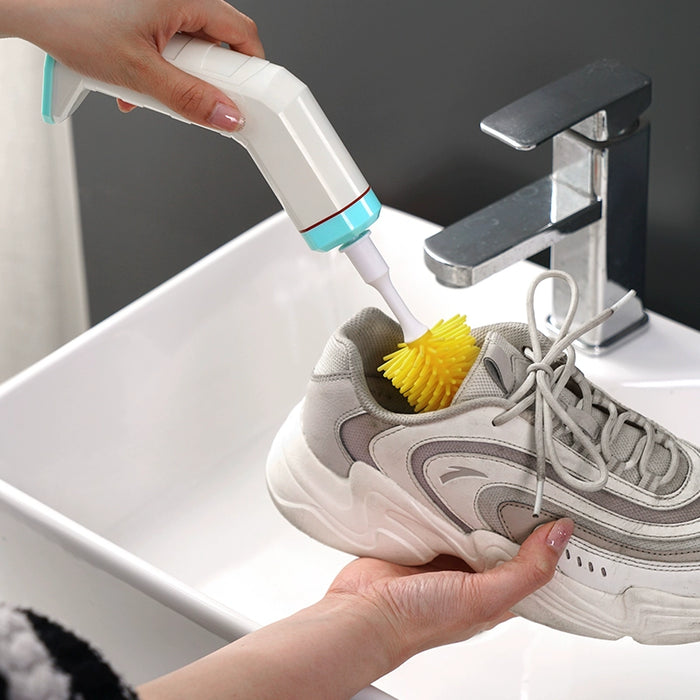 Electric Brush Shoes Machine Brush Silicone Shoes Can Be Brushed inside and outside Handy Gadget Portable Rechargeable Multifunctional Handheld Shoes Cleaning Machine