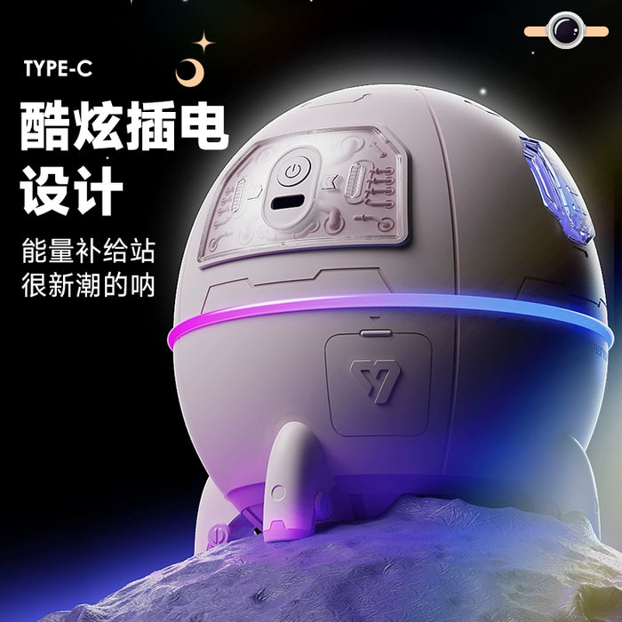 Explore Fun Life Space Capsule Astronaut Car Heavy Fog USB Desktop Mute Ambience Light Air Humidifier