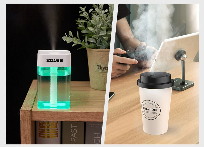 USB Humidifier Household Silent Bedroom Small Heavy Fog Office Desk Surface Panel Mini Dormitory Aromatherapy Air Spray