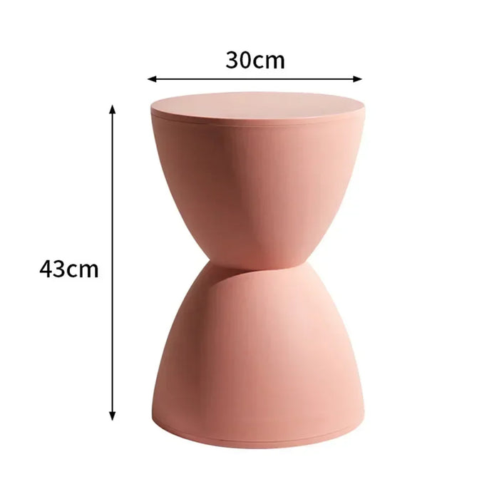 Nordic Modern Living Room Thickened hourglass Round Household Casual Simple apartment BBQ Low Stool Prince Stool Creative Shoe