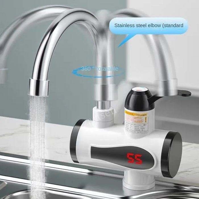 Electric Kitchen Water Heater Tap Instant Hot Water Faucet Heater Cold Heating Faucet Tankless Instantaneous Water Heater