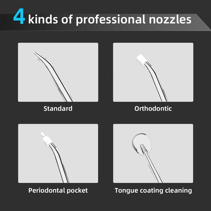 Dental Floss Water Flosser Pick Retractable Portable Irrigator Water Thread Mouth Washing Machine 6 Modes 4 Jet Cleaning Teeth