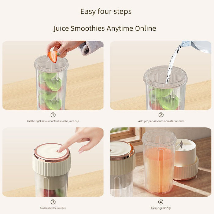 Six Juicer Electric Juice Cup For Home Portable All-in-One Machine Ice Crushing Blending Cup Fruit Milkshake Portable Wall Breaking