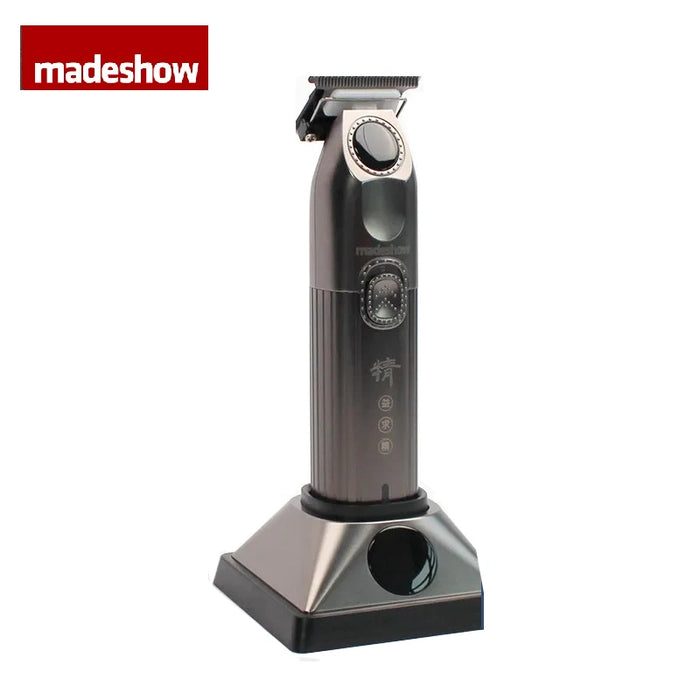 Madeshow M9 Hair Trimmer for men,Electric Beard Trimmer,Adjustable Zero Gapped Blade,Barber Supplies,Mustache Trimmer DLC Blade