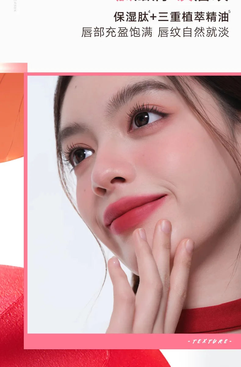 Judydoll Hydrating Non-sticky Lip Powder Cream Cushion Lipstick Matte Lip Stain White Lipsticks Light Lines Lip Clay Cosmetics