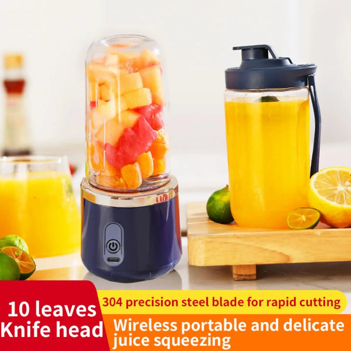 A Mini Cordless Electric Juicer Cup, Automatic Mixer Cup, Strong Power, Convenient to Carry and Clean, Enjoy Fresh Fruit and Veg