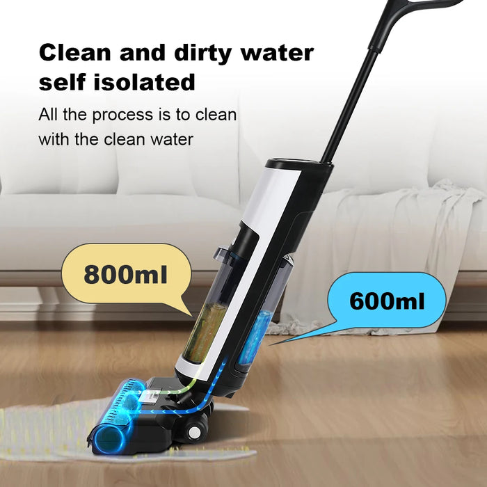 Liectroux i7 Pro Cordless Handheld Smart Vacuum Cleaner,Wet Dry,Floor & Self drying,Self Cleaning,voice gulance