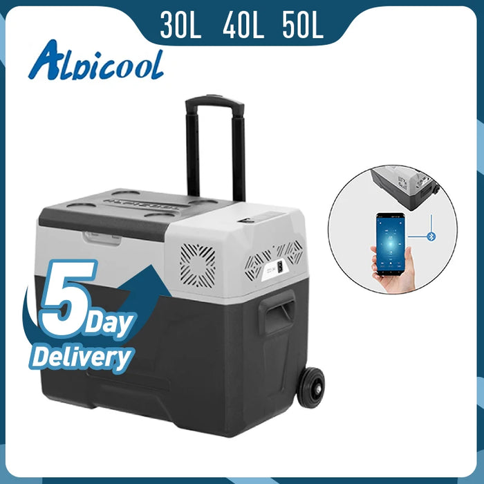 Alpicool CX30L/40L/50L Car Refrigerator Camping Fridge Small Freezer 12V Compressor Portable Cooler 220V For Home Use Vehicle