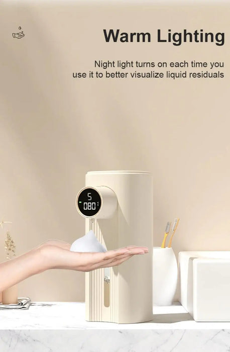 New Ipx6 Automatic Foam Soap Dispenser Kitchen Liquid Soap Dispenser Rechargeable Bathroom Infrared Motion Sensor Hand Sanitizer