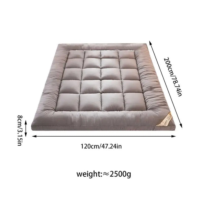 Soft Filling Mattress Breathable Pad Soft Mattress Topper Mattress Pad Cover Top Protector Anti-Slip For Home Apartment