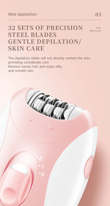 Kemei Epilator Man Women Electric Lady Body Hair Remover Removal Shaver Leg Armpit Face Hair Depilatory Rechargeable 2 Speeds