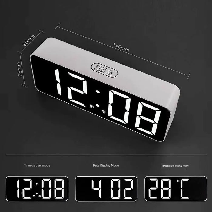 Rechargeable Thermometer Digital Digital Display Clock Home Use Household Bedroom Office Warehouse YK-OS003