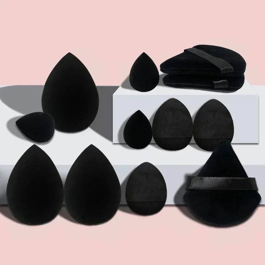 12Pcs Makeup Sponge Blender Beauty Egg Set Foundation Sponges Liquid Cream Cosmetic Puff Women Make Up Accessories Beauty Tools